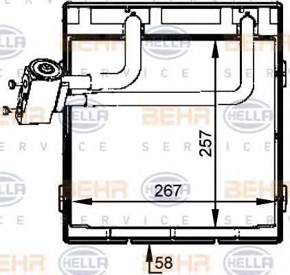 HELLA 8FV351336091 Випарник, кондиціонер