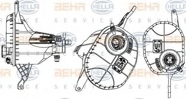 BMW 17 13 7 601 950 Компенсаційний бак, охолоджуюча рідина