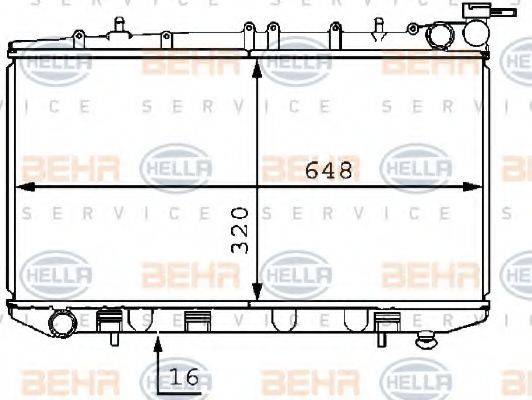 NISSAN 2141064J00 Радіатор, охолодження двигуна