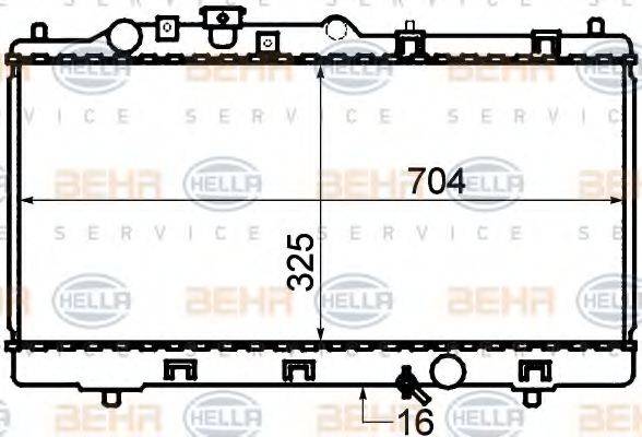 MAZDA ZL0515200 Радіатор, охолодження двигуна