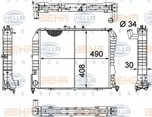 TOYOTA 1640054762 Радіатор, охолодження двигуна