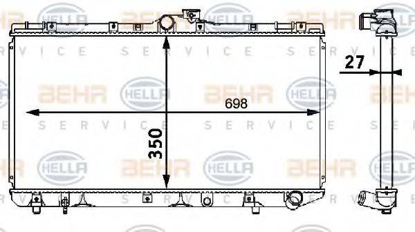 TOYOTA 1640064651 Радіатор, охолодження двигуна