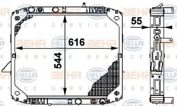 MERCEDES-BENZ A6775000103 Радіатор, охолодження двигуна