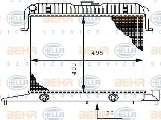 OPEL 13 00 130 Радіатор, охолодження двигуна