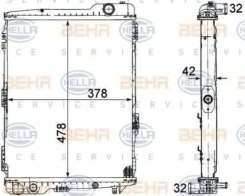 AUDI 893 121 251 F Радіатор, охолодження двигуна