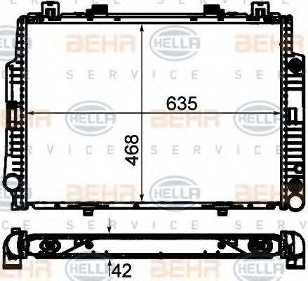 MERCEDES-BENZ 140 500 10 03 Радіатор, охолодження двигуна