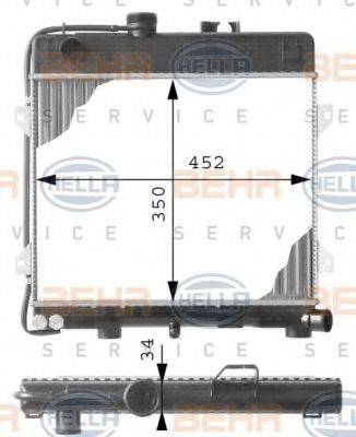 BMW 17111709336 Радіатор, охолодження двигуна; Радіатор, Тяговий акумулятор