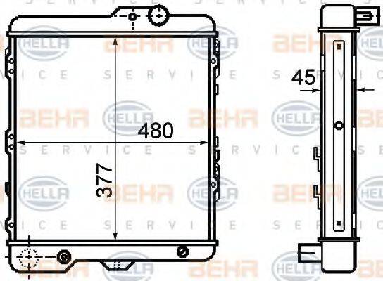 VW 321 121 253 AG Радіатор, охолодження двигуна