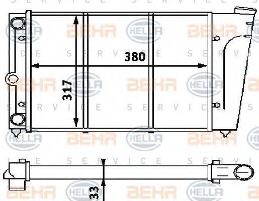 VW 867 121 253 Радіатор, охолодження двигуна