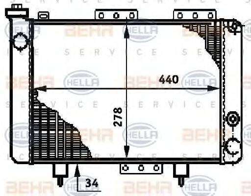 RENAULT 77 01 394 415 Радіатор, охолодження двигуна