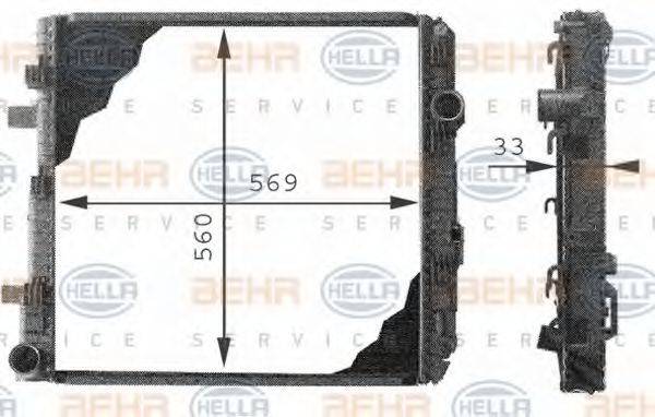 MERCEDES-BENZ A 970 500 05 03 Радіатор, охолодження двигуна