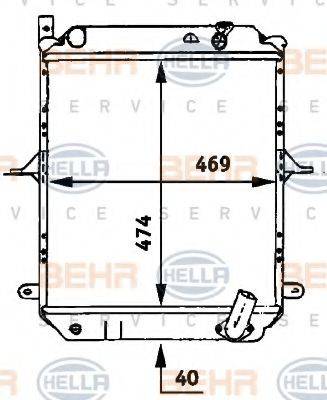 NISSAN 21400F3902 Радіатор, охолодження двигуна