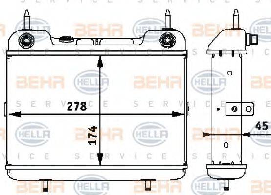 MERCEDES-BENZ 124 501 36 01 Олійний радіатор, автоматична коробка передач