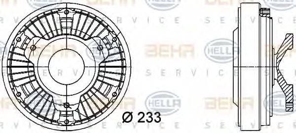 MERCEDES-BENZ A 000 200 32 23 Зчеплення, вентилятор радіатора