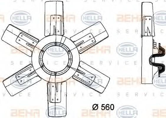 MERCEDES-BENZ 366 200 39 23 Вентилятор, охолодження двигуна