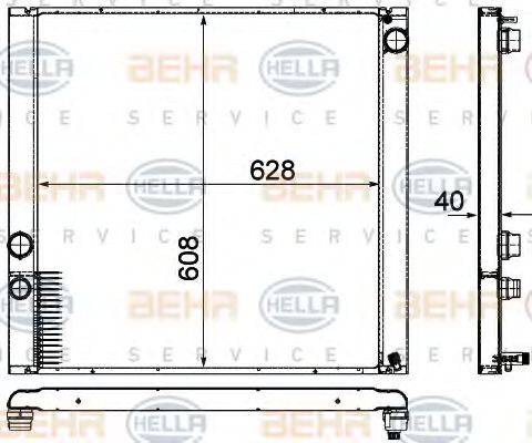 LAND ROVER PCC500370 Радіатор, охолодження двигуна