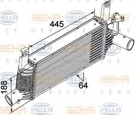 NISSAN 14461EB360 Інтеркулер