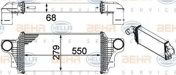 HELLA 8ML376754621 Інтеркулер