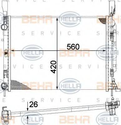 RENAULT 8200418327 Радіатор, охолодження двигуна