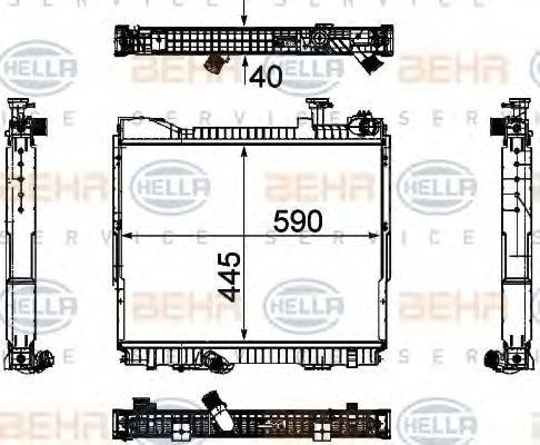 NISSAN 21400-MB41C Радіатор, охолодження двигуна