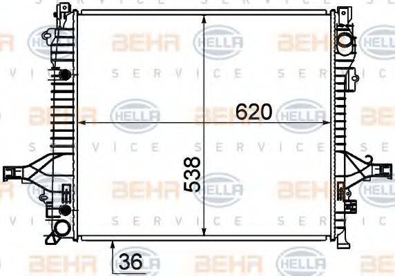 VOLVO 36000464 Радіатор, охолодження двигуна