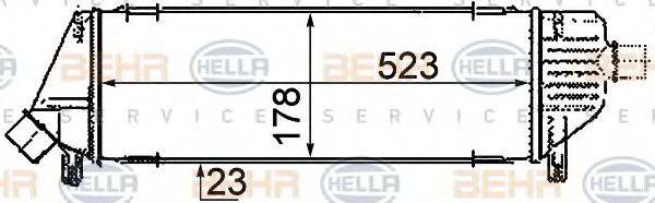 HELLA 8ML376760671 Інтеркулер