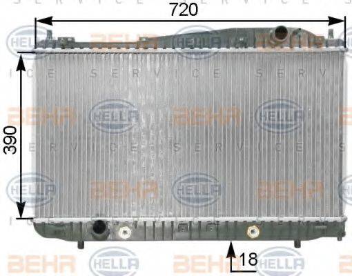 CHEVROLET 96475476 Радіатор, охолодження двигуна