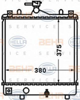 OPEL 9208632 Радіатор, охолодження двигуна