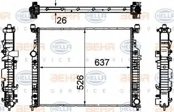 MERCEDES-BENZ 251 500 06 03 Радіатор, охолодження двигуна