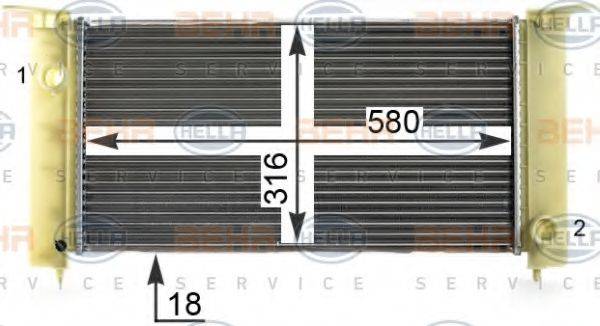 FIAT 46799894 Радіатор, охолодження двигуна