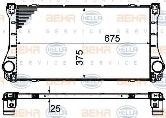 HELLA 8ML376910081 Інтеркулер