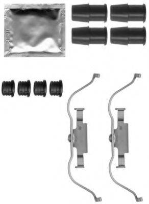 HELLA 8DZ355201481 комплект приладдя, гальмівний супорт