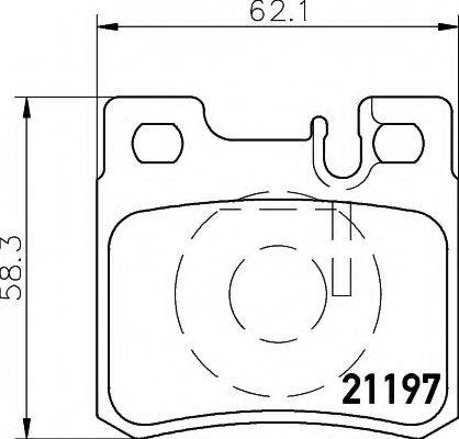 MERCEDES-BENZ A0014201320 Комплект гальмівних колодок, дискове гальмо