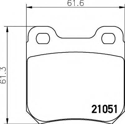 VAUXHALL 93169000 Комплект гальмівних колодок, дискове гальмо