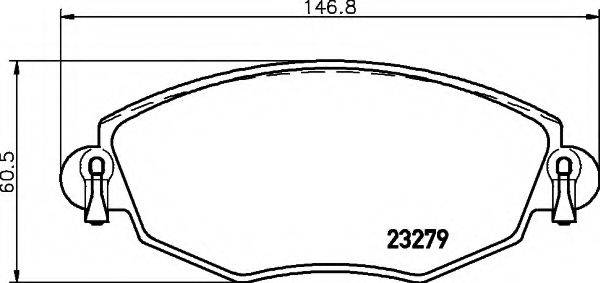JAGUAR CS2 17129 Комплект гальмівних колодок, дискове гальмо