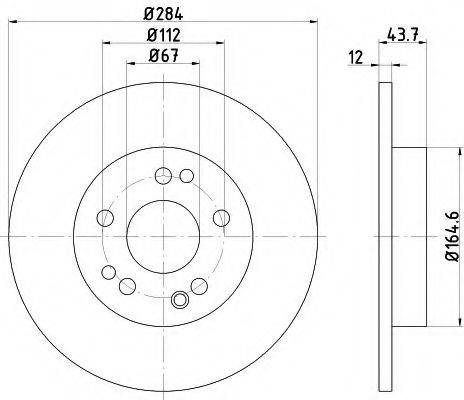 MERCEDES-BENZ A1244211212 гальмівний диск