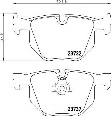 BMW 34216784135 Комплект гальмівних колодок, дискове гальмо