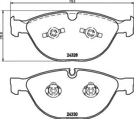 BMW 34112284065 Комплект гальмівних колодок, дискове гальмо