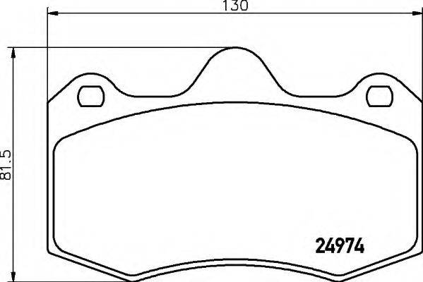 SEAT 6LL698151 Комплект гальмівних колодок, дискове гальмо