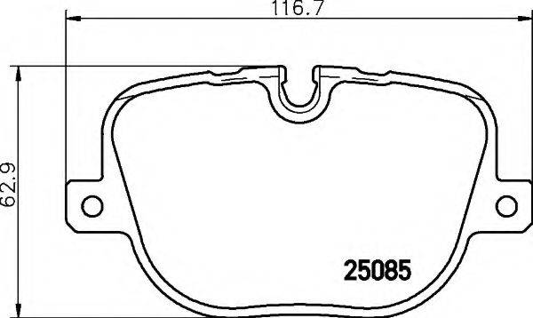 LAND ROVER LR015577 Комплект гальмівних колодок, дискове гальмо