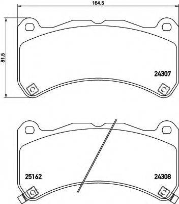 HELLA 8DB355015471 Комплект гальмівних колодок, дискове гальмо