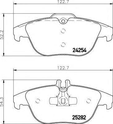 MERCEDES-BENZ A0054205120 Комплект гальмівних колодок, дискове гальмо