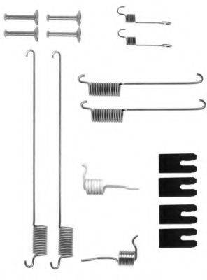 HELLA 8DZ355200721 Комплектуючі, гальмівна колодка