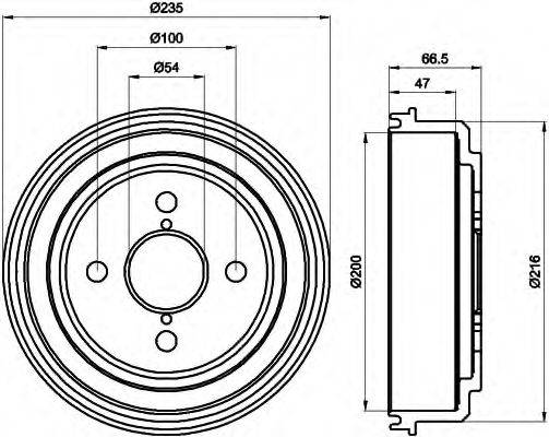 BREMBO 14497010 Гальмівний барабан