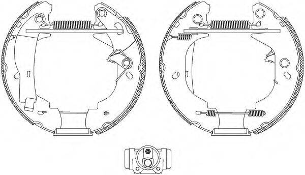 HELLA 8DB355004121 Комплект гальмівних колодок