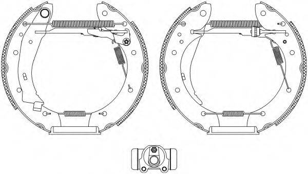 BENDIX 381388B Комплект гальм, барабанний гальмівний механізм