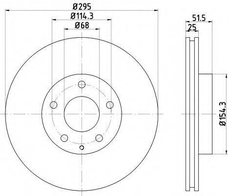 MAZDA B45G-33-251A гальмівний диск