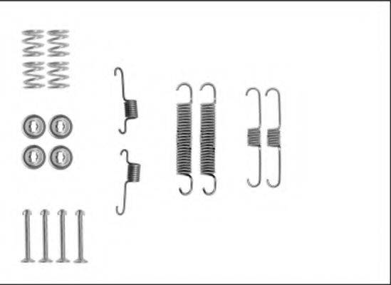 HELLA 8DZ355205821 Комплектуючі, гальмівна колодка