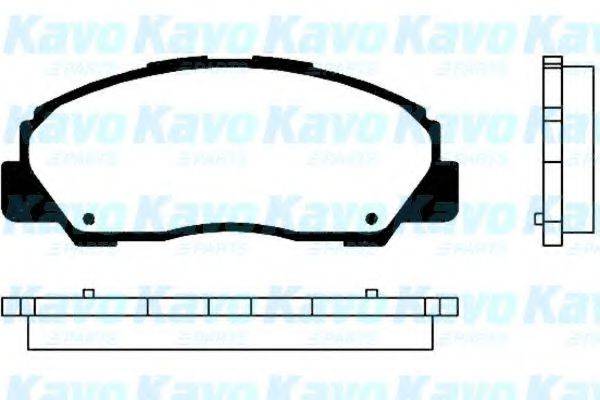 KAVO PARTS BP1506 Комплект гальмівних колодок, дискове гальмо