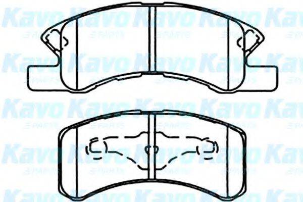 DAIHATSU 410606A0A1 Комплект гальмівних колодок, дискове гальмо